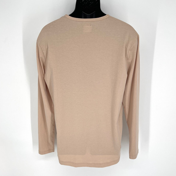 Cuts Clothing NEW Mens Curve-Hem T-Shirt Sz XL Long Sleeve Mountain Mist Soft - Picture 5 of 9